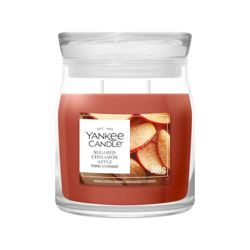 Yankee Candle® Sugared Cinnamon Apple közepes üveggyertya 368g