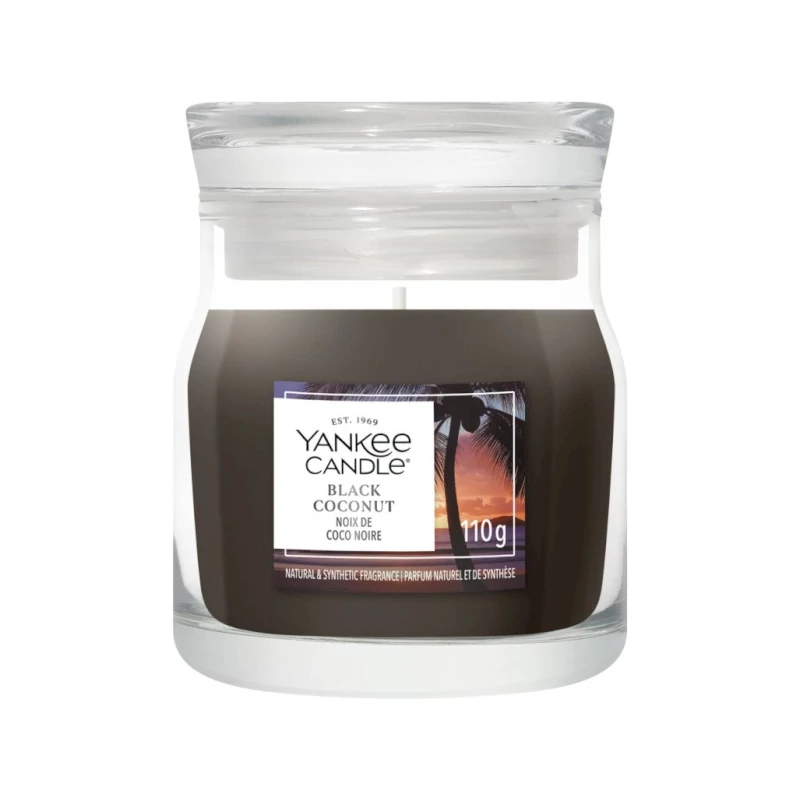 Yankee Candle® Black Coconut kis üveggyertya 110g