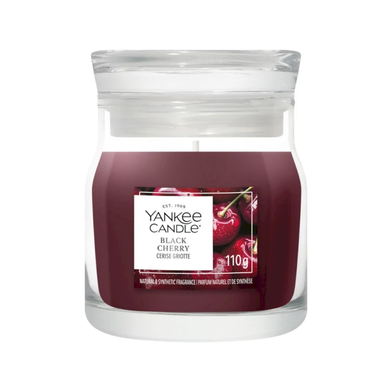 Yankee Candle® Black Cherry kis üveggyertya 110g