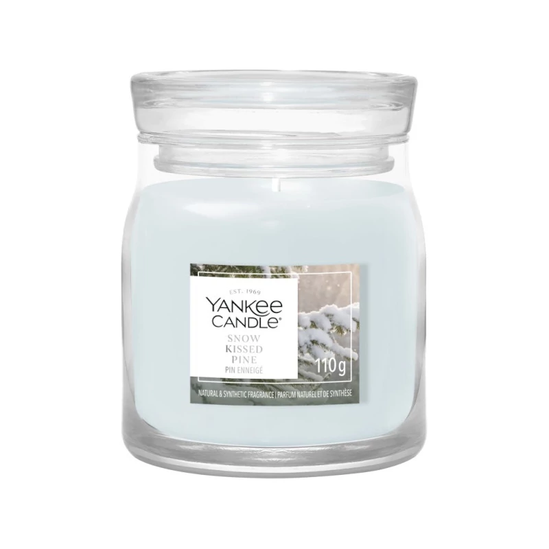 Yankee Candle® Snow Kissed Pine kis üveggyertya 110g