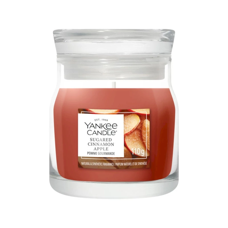 Yankee Candle® Sugared Cinnamon Apple kis üveggyertya 110g