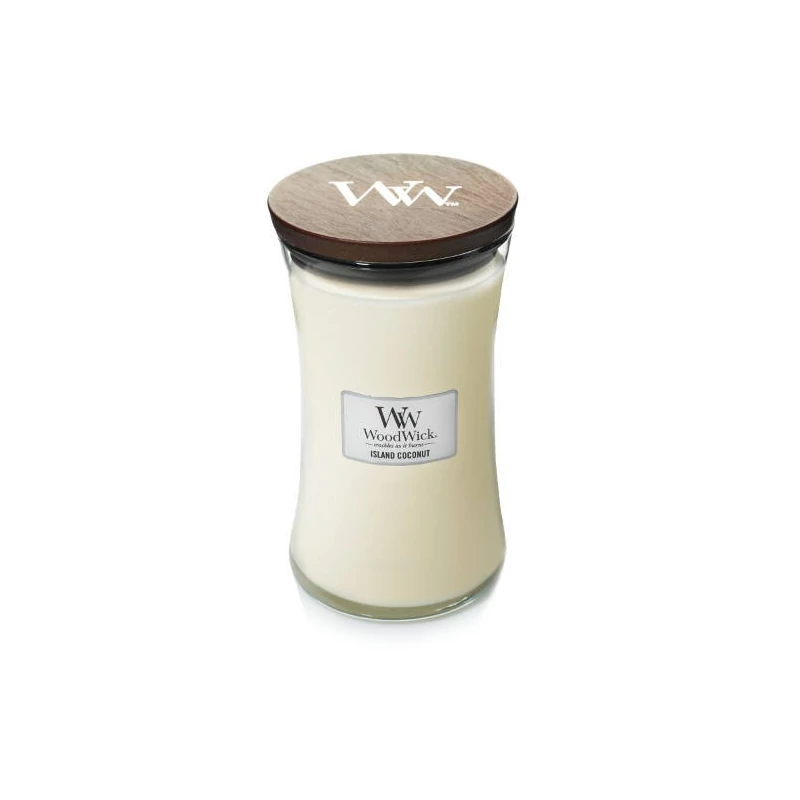 WoodWick® Island Coconut nagy üveggyertya