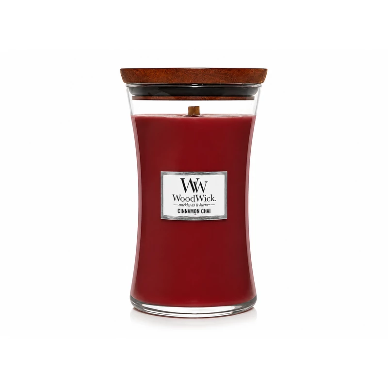 WoodWick® Cinnamon Chai nagy üveggyertya