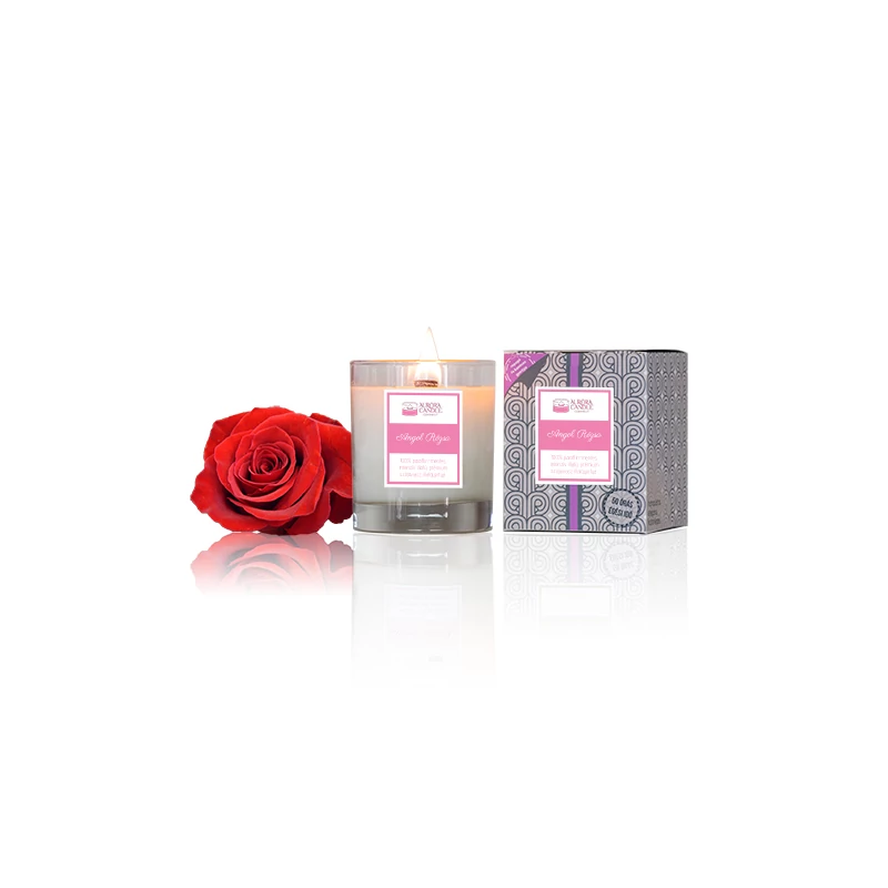 Aurora Candle Angol Rózsa Elegáns szójaviasz illatgyertya