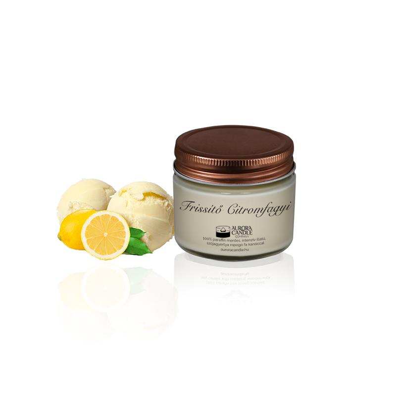 Aurora Candle Frissítő Citromfagyi Vintage szójaviasz illatgyertya