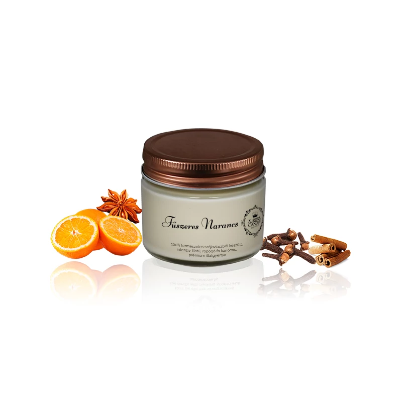 Aurora Candle Fűszeres Narancs Vintage illatgyertya 140g