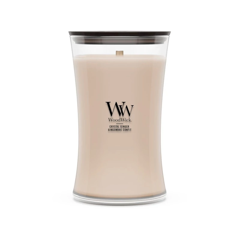 WoodWick® Crystal Ginger nagy üveggyertya 610g