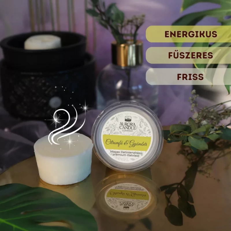 Aurora Candle Citromfű & Gyömbér mini illatviasz