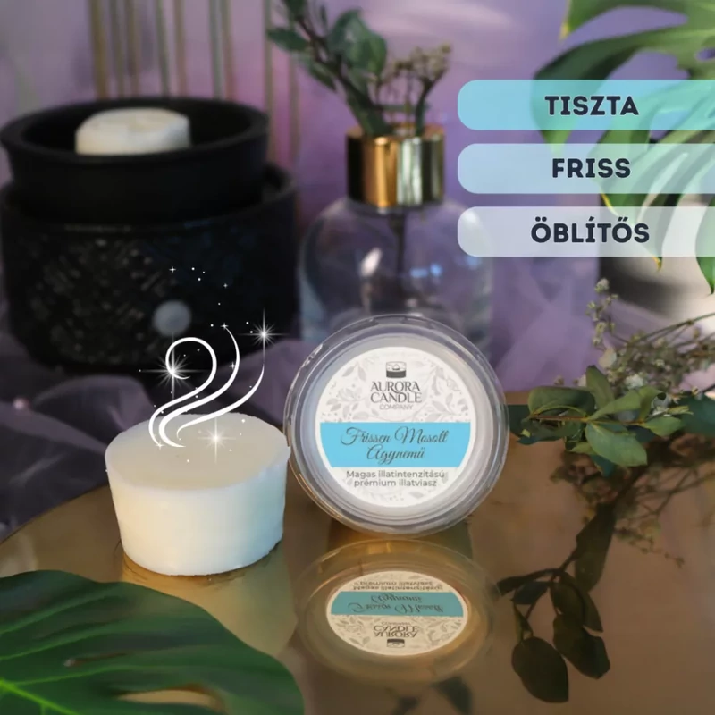 Aurora Candle Frissen Mosott Ágynemű mini illatviasz