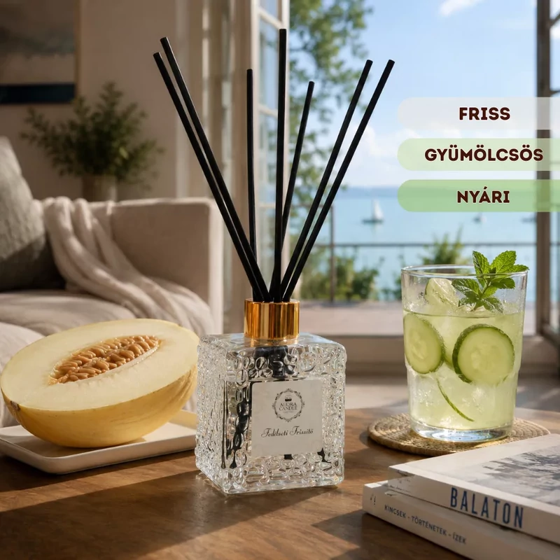 Aurora Candle Fedélzeti Frissítő - Prémium Pálcás Illatdiffúzor 150 ml