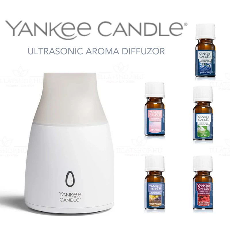 Yankee Candle® Ultrasonic Aroma Diffúzor + 1 db illóolaj 10 ml