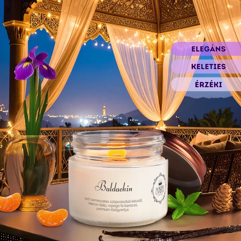 Aurora Candle Baldachin Vintage illatgyertya 140g