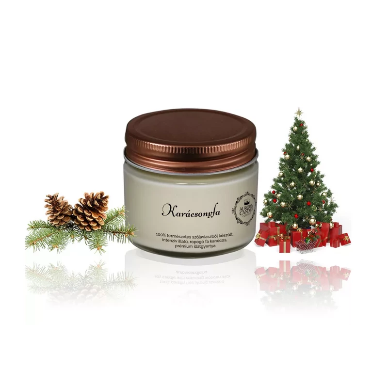 Aurora Candle Karácsonyfa Vintage illatgyertya 140g