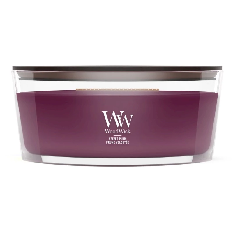 WoodWick® Velvet Plum hajógyertya 453g