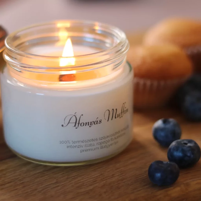 Aurora Candle Áfonyás Muffin Vintage illatgyertya 140g
