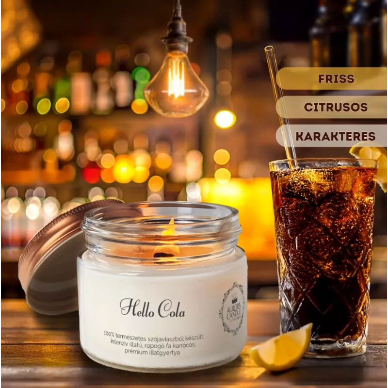 Aurora Candle Hello Cola Vintage illatgyertya 140g