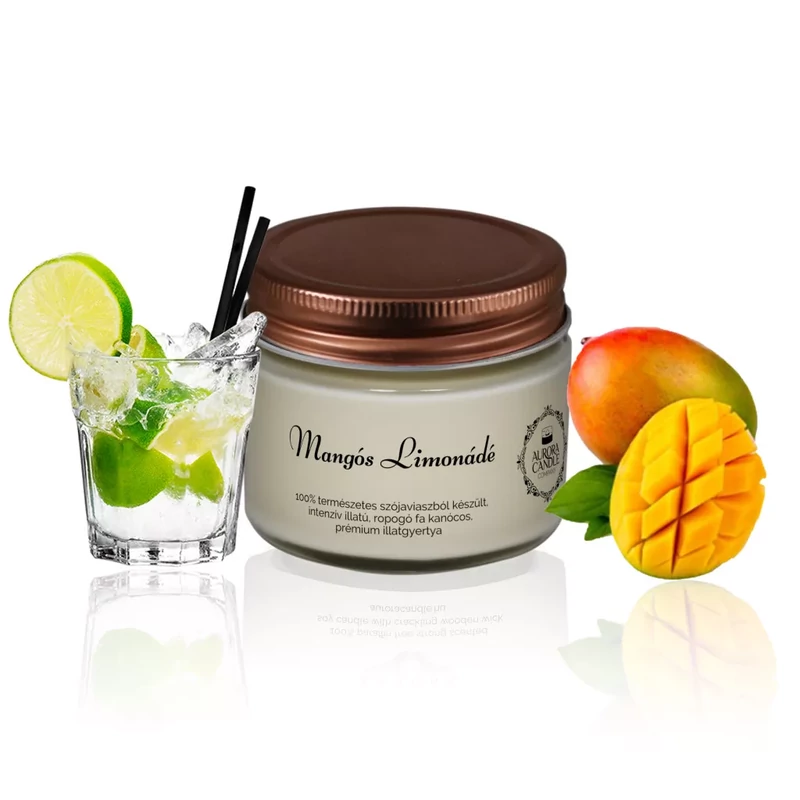 Aurora Candle Mangós Limonádé Vintage szójaviasz illatgyertya